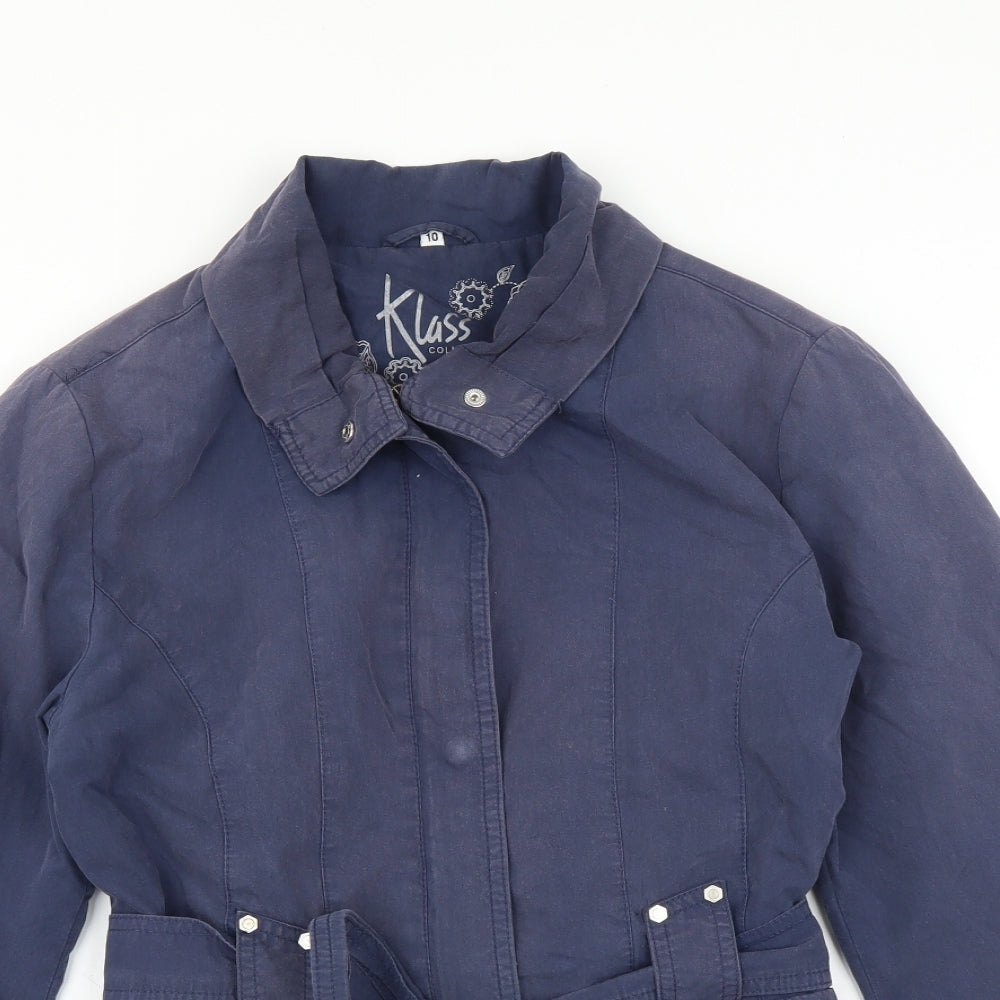 Klass Womens Blue   Jacket  Size 10