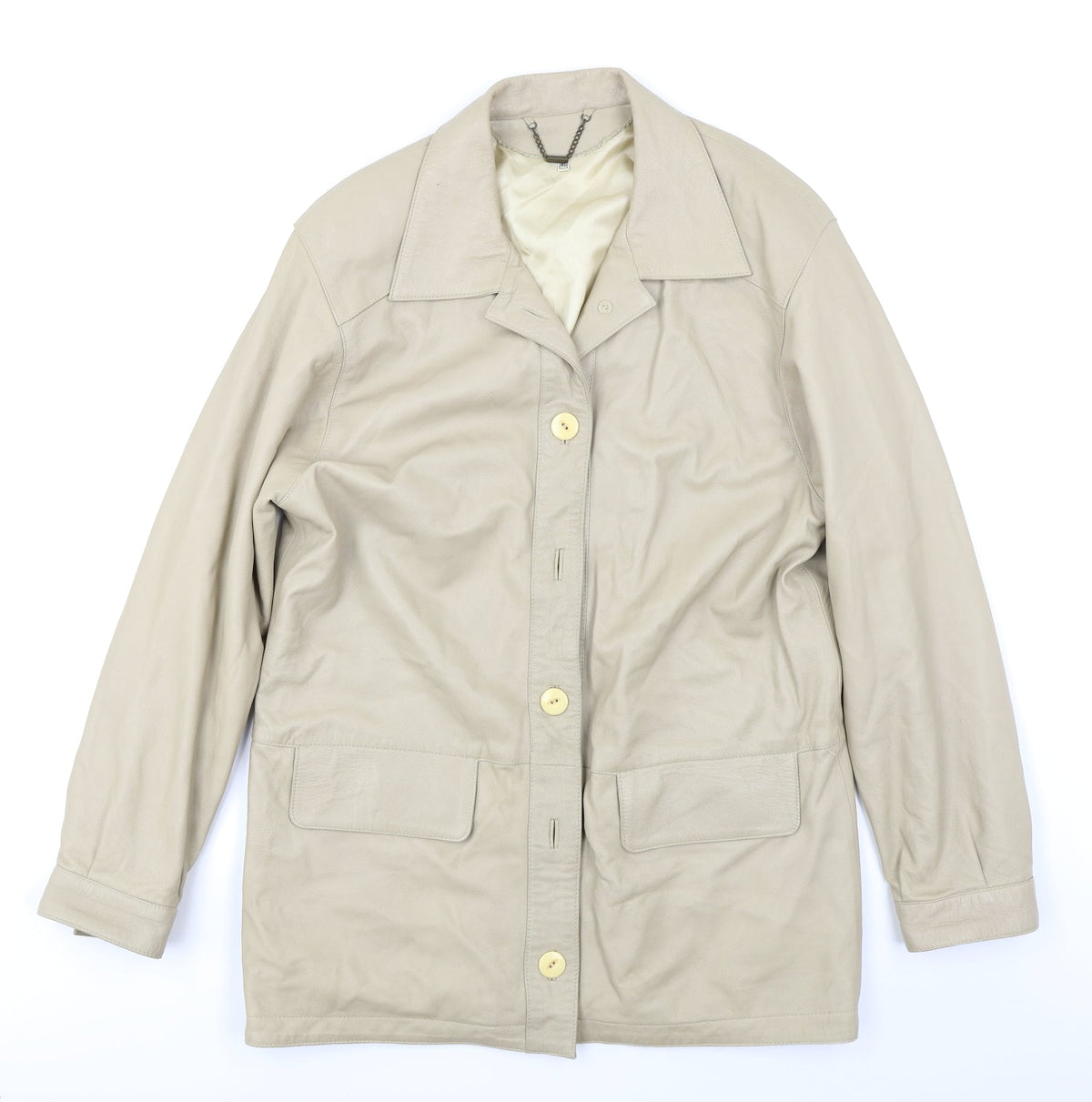 EFE Womens Beige   Overcoat Coat Size 12
