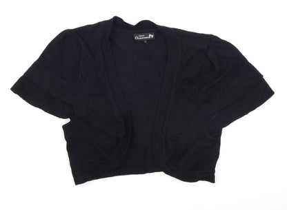 Papaya Womens Black  Knit Shrug Jumper Size 12