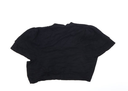 Papaya Womens Black  Knit Shrug Jumper Size 12