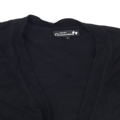 Papaya Womens Black  Knit Shrug Jumper Size 12