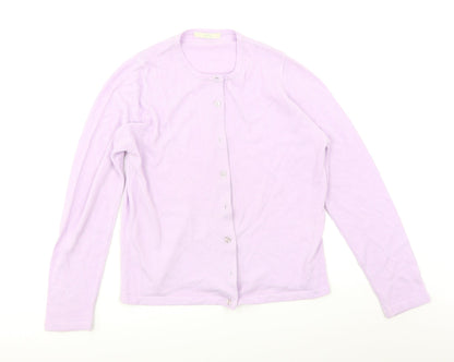 Marks & Spencer Womens Purple   Cardigan Jumper Size 12