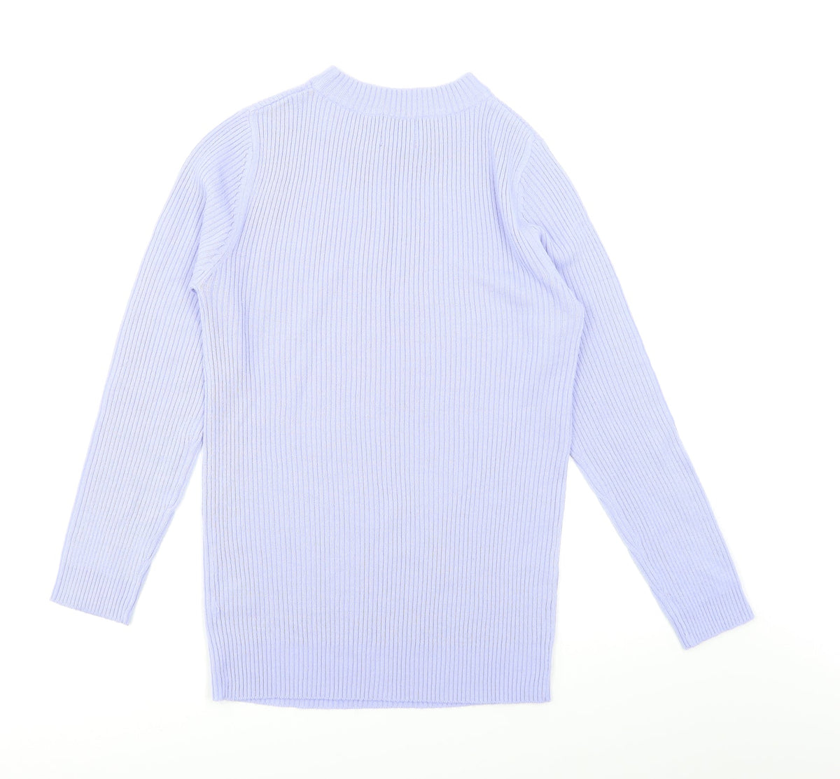 Be You Womens Blue   Pullover Jumper Size 8  - Ribbed