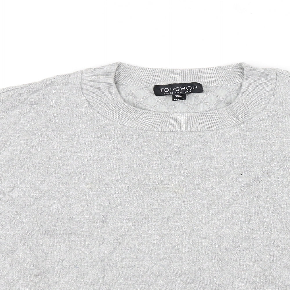 Topshop Womens Grey   Pullover Jumper Size 8