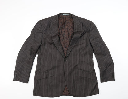 NEXT Womens Brown Geometric  Jacket Blazer Size 42