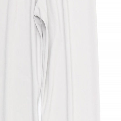 Womens UK Size 14 afibel Regular Fit  White Trousers