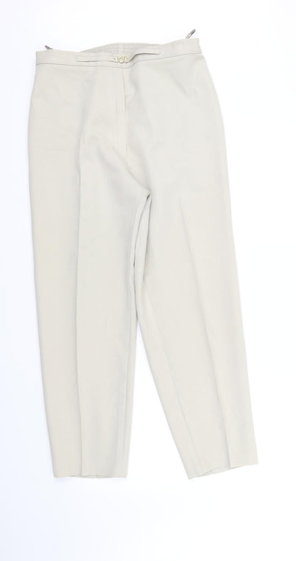 Womens UK Size 14 CANDA Regular Fit Sweatpants Beige Trousers