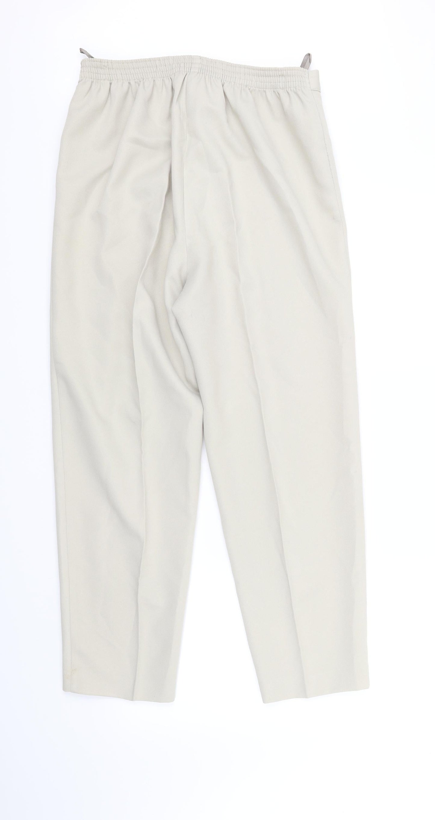 Womens UK Size 14 CANDA Regular Fit Sweatpants Beige Trousers
