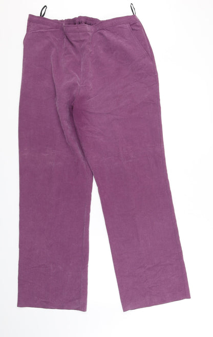 EWM Womens Purple   Trousers  Size 18 L31 in