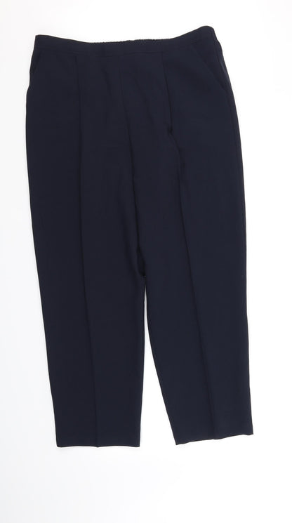 Womens UK Size 20 Sarah Hamilton Regular Fit  Blue Trousers