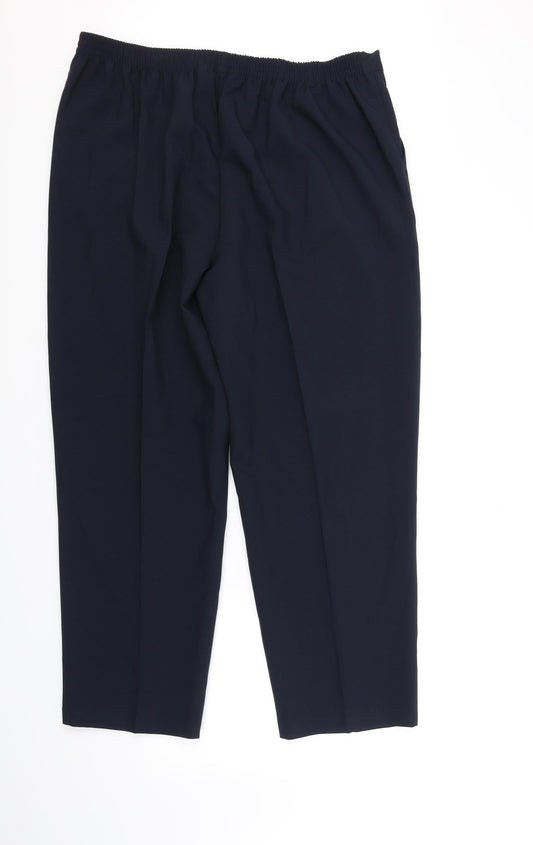 Womens UK Size 20 Sarah Hamilton Regular Fit  Blue Trousers