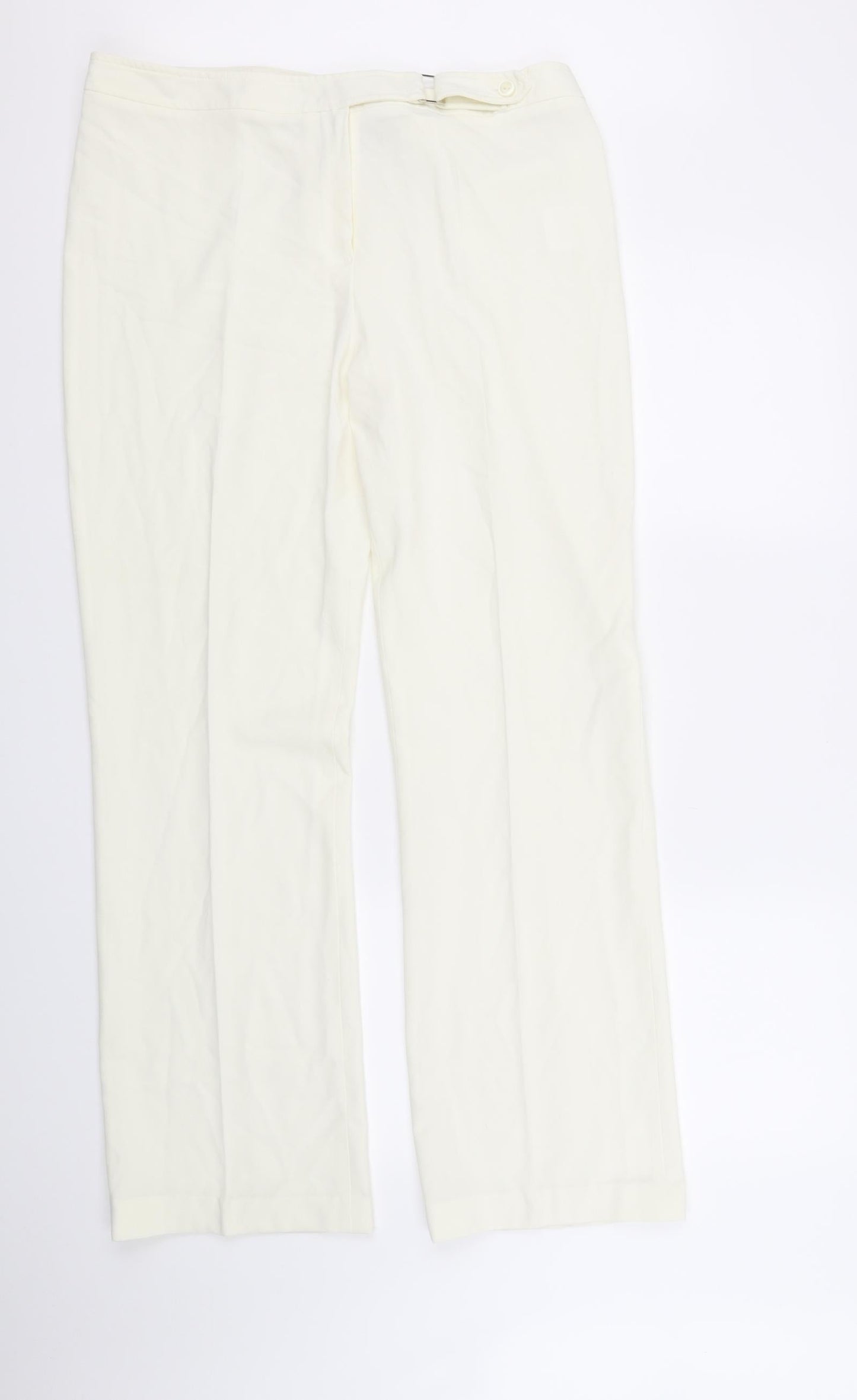 Womens UK Size 16 Sky Designs Regular Fit  White Trousers