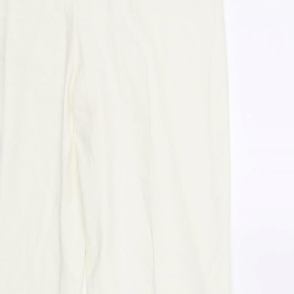 Womens UK Size 16 Sky Designs Regular Fit  White Trousers