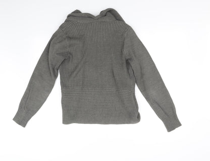 H&M Womens Grey   Cardigan Jumper Size M