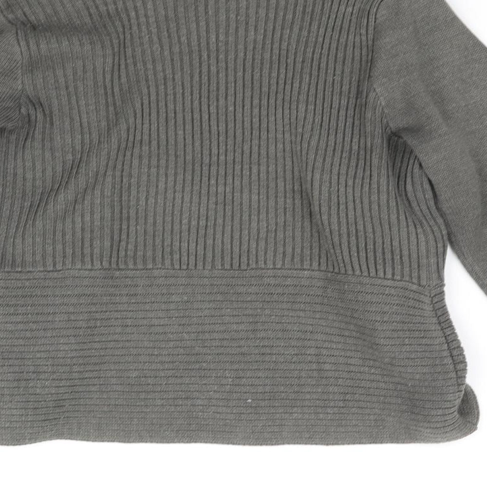 H&M Womens Grey   Cardigan Jumper Size M