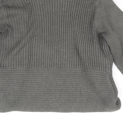 H&M Womens Grey   Cardigan Jumper Size M