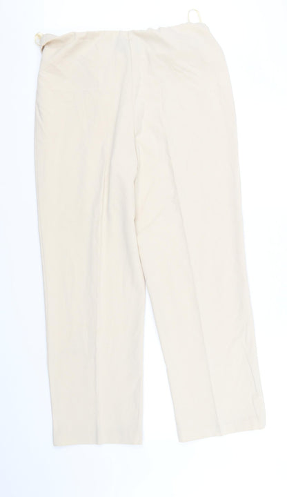 Womens UK Size 14 EWM Regular Fit  Beige Trousers