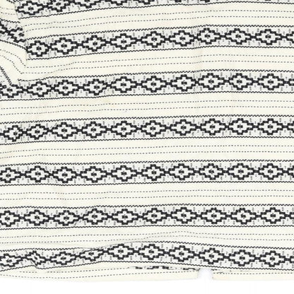 tu  Womens Yellow Geometric  Jacket Coat Size 10