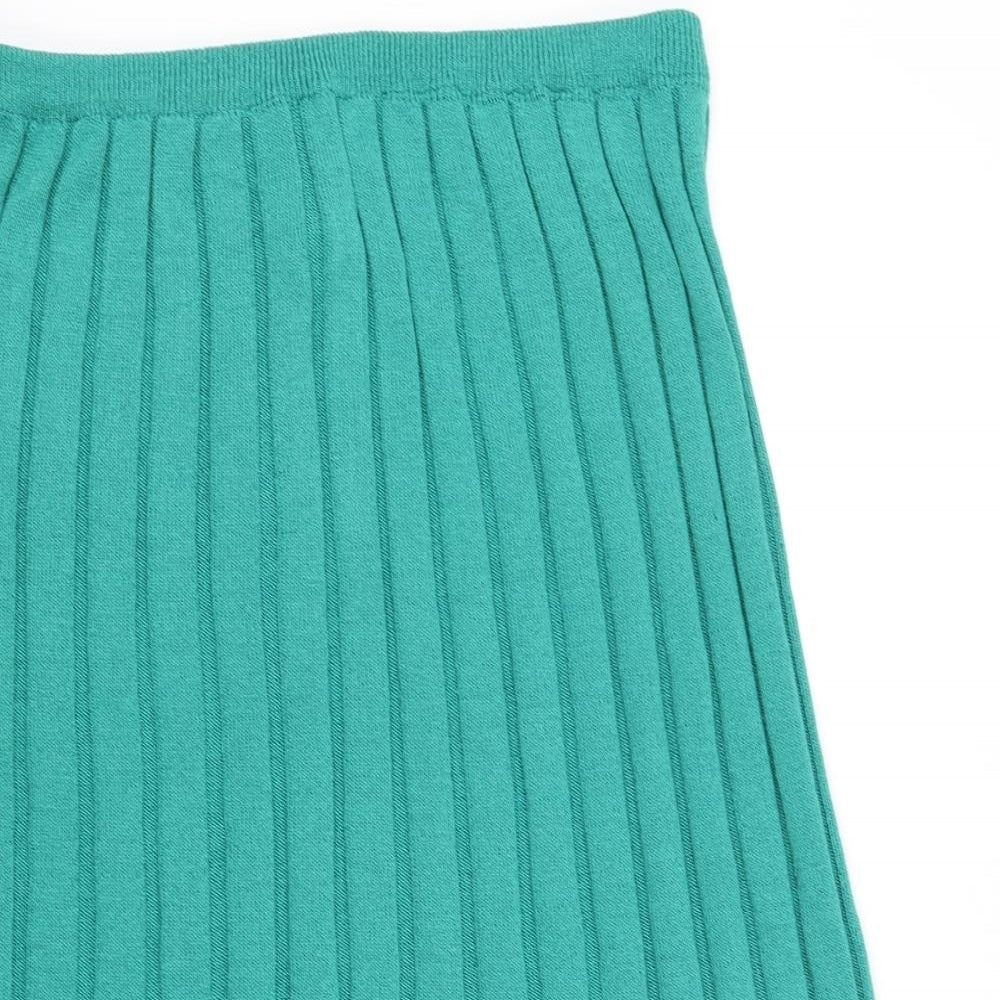 Equinox Womens Green   Flare Skirt Size 32 in