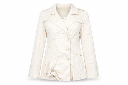 Villa Collection Womens Beige   Jacket  Size M