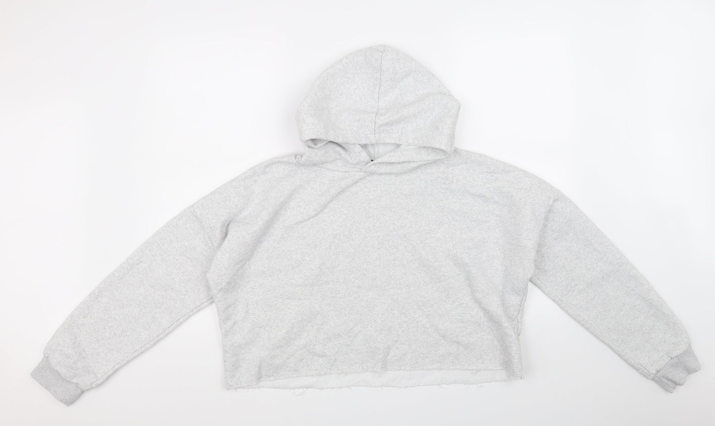 PRETTYLITTLETHING Womens Grey   Pullover Hoodie Size S