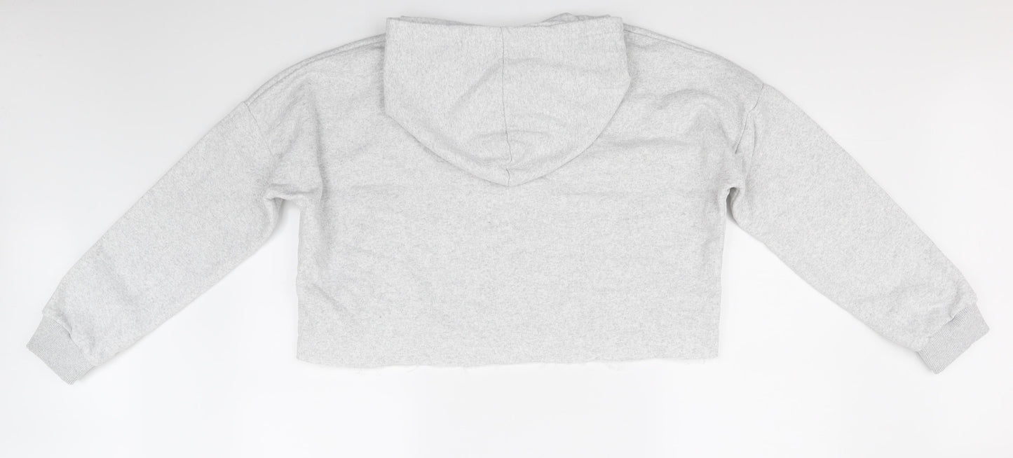 PRETTYLITTLETHING Womens Grey   Pullover Hoodie Size S
