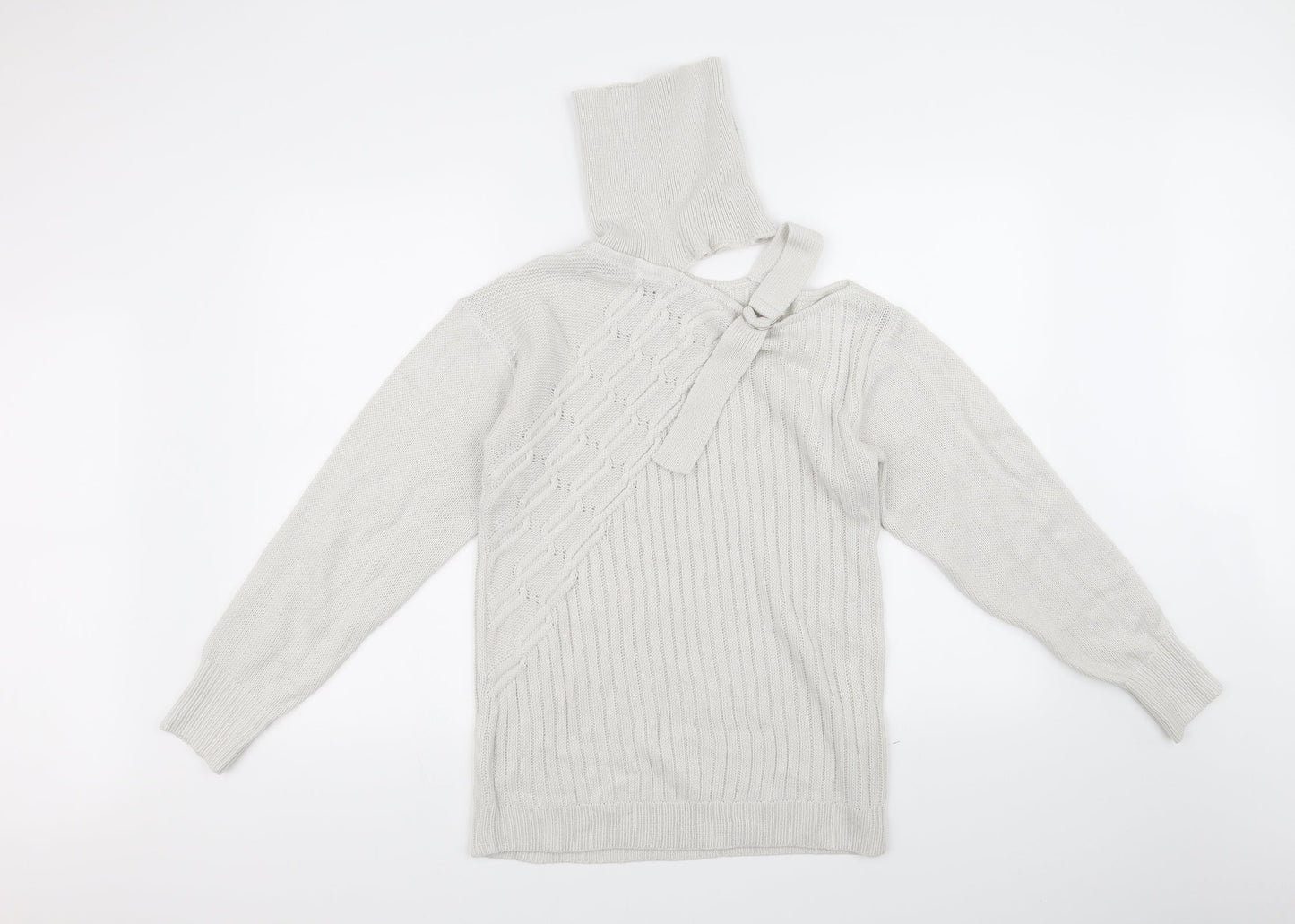 MissLook Womens Beige   Pullover Jumper Size S