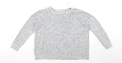 Peacocks Womens Grey   Pullover Jumper Size L