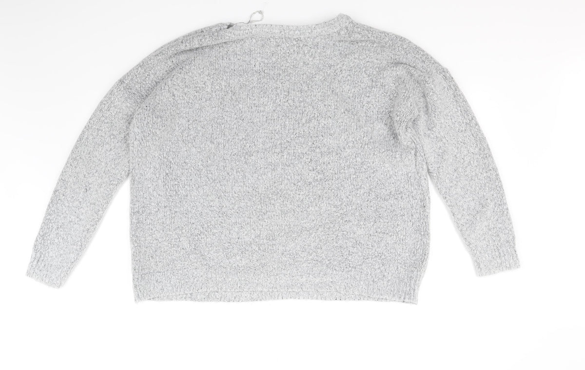 Peacocks Womens Grey   Pullover Jumper Size L