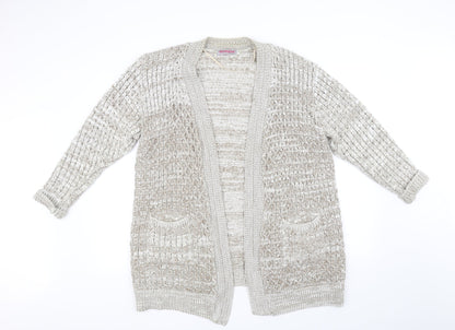 Glimpse Womens Beige   Cardigan Jumper Size L