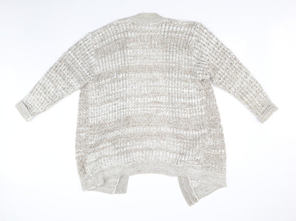 Glimpse Womens Beige   Cardigan Jumper Size L