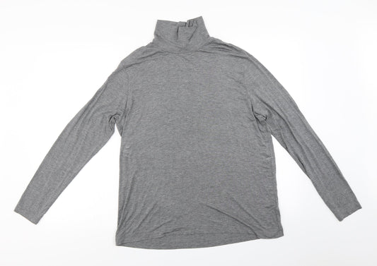 Womens UK Size L H&M Grey Basic T-Shirt