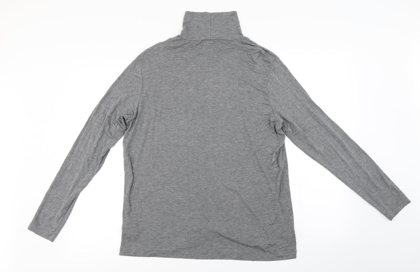 Womens UK Size L H&M Grey Basic T-Shirt