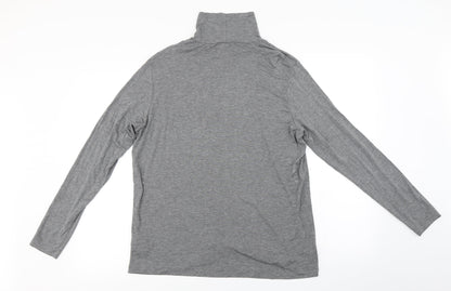 Womens UK Size L H&M Grey Basic T-Shirt