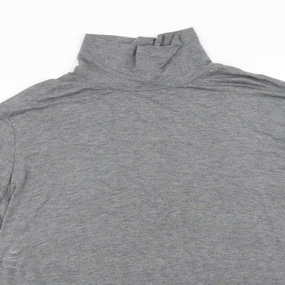 Womens UK Size L H&M Grey Basic T-Shirt