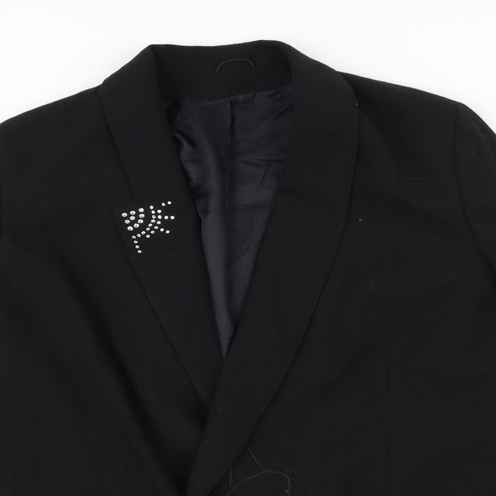 Womens UK Size 12 Preworn Regular Black Blazer