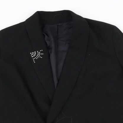 Womens UK Size 12 Preworn Regular Black Blazer