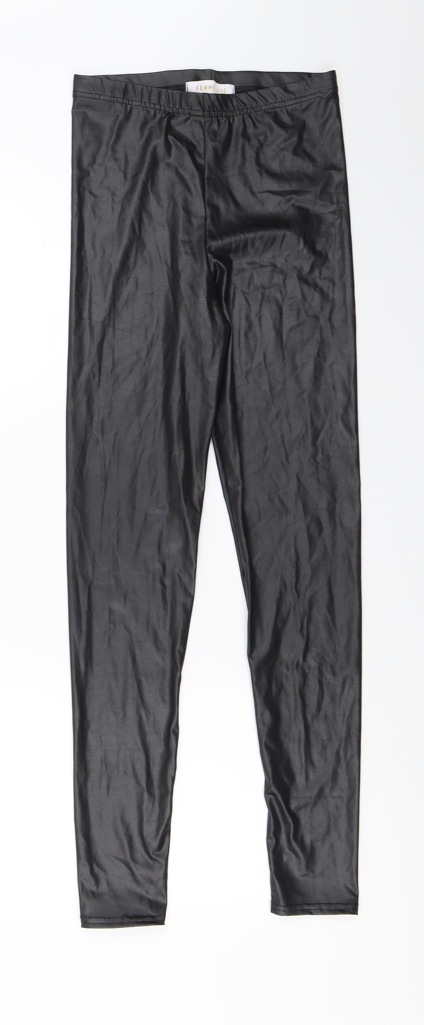 Femme Luxe  Womens Black   Jegging Trousers Size 8 L29 in