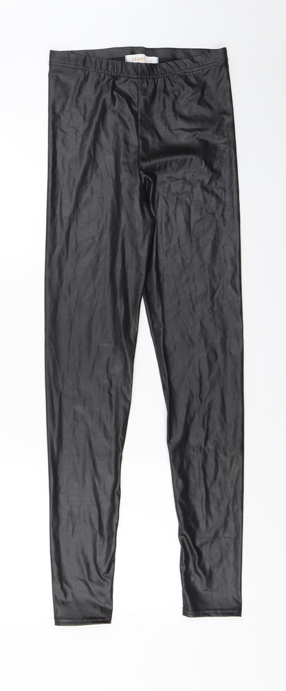 Femme Luxe  Womens Black   Jegging Trousers Size 8 L29 in