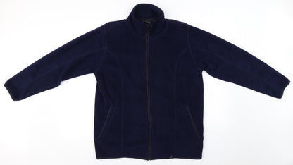 Debbie Morgan  Womens Blue   Full Zip Jumper Size M