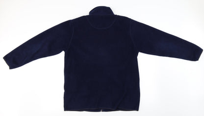 Debbie Morgan  Womens Blue   Full Zip Jumper Size M