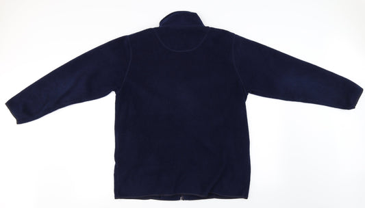Debbie Morgan  Womens Blue   Full Zip Jumper Size M