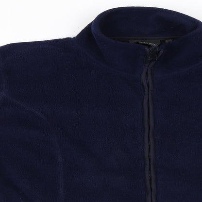 Debbie Morgan  Womens Blue   Full Zip Jumper Size M