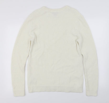 H&M  Womens Ivory   Pullover Jumper Size M