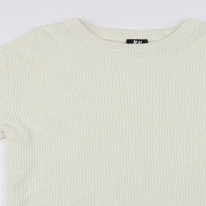 H&M  Womens Ivory   Pullover Jumper Size M