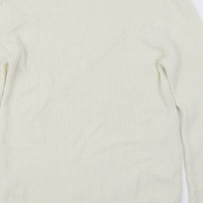 H&M  Womens Ivory   Pullover Jumper Size M