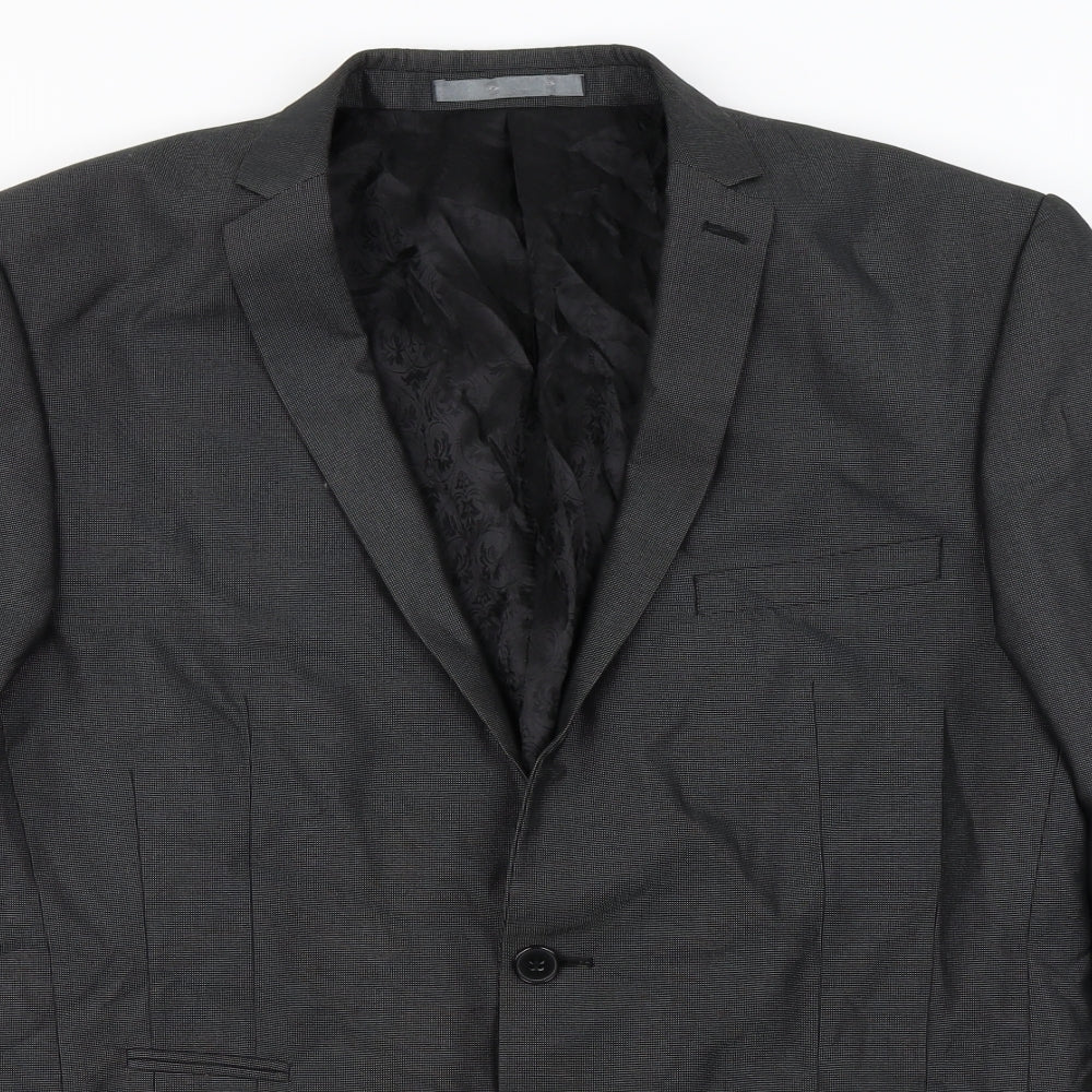 Mens UK Size 40 Redherring Regular Grey Suit Jacket