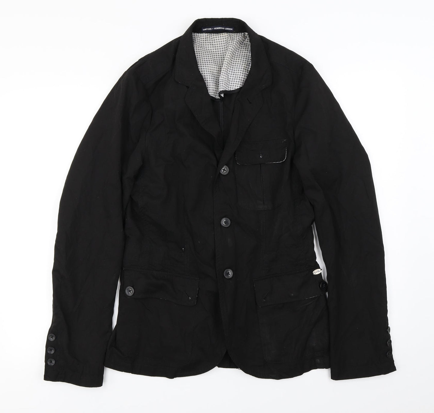 sawyers+hendricks london Womens Black   Jacket Coat Size S