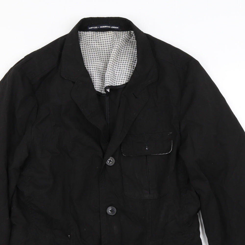 sawyers+hendricks london Womens Black   Jacket Coat Size S