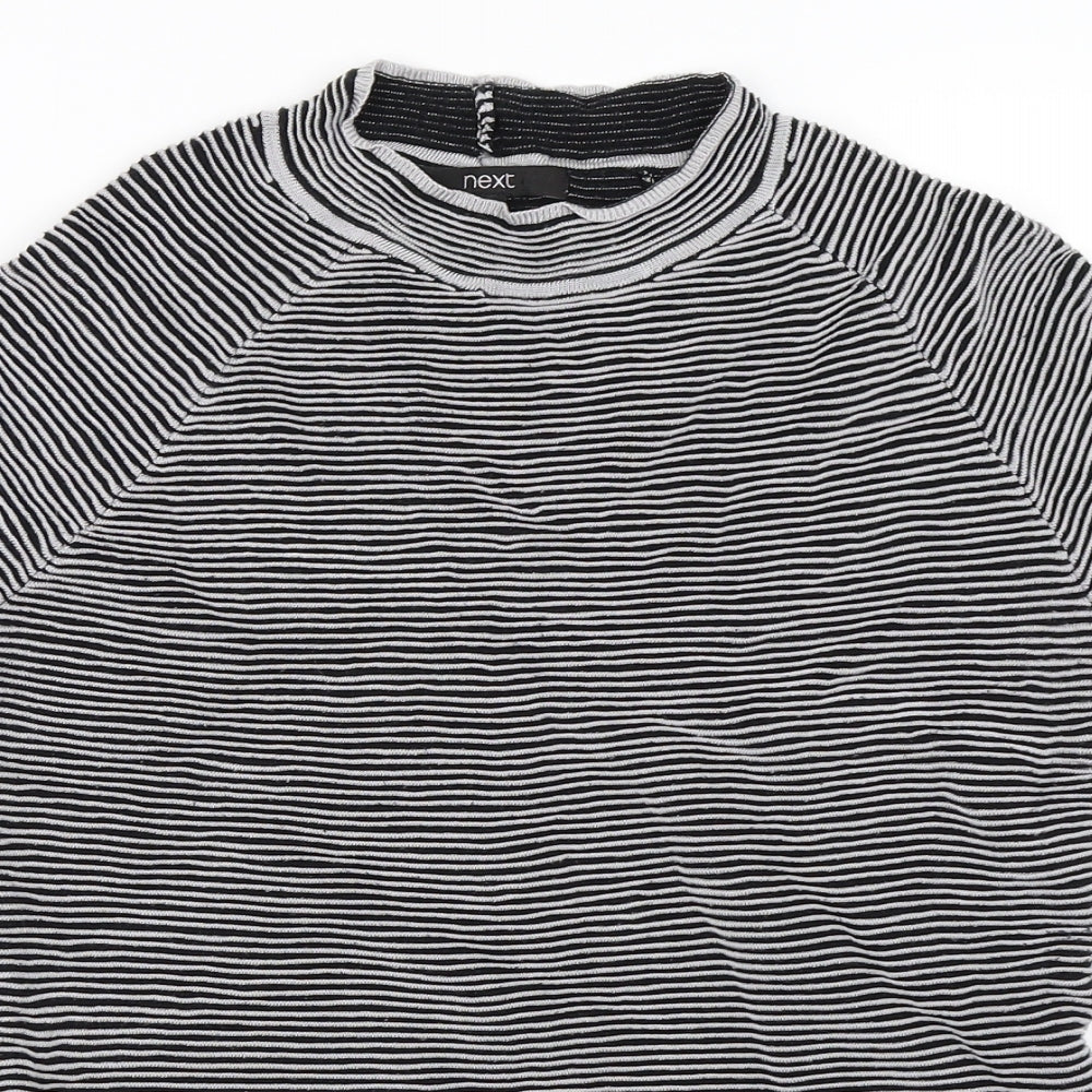 NEXT Womens White Striped  Pullover Jumper Size 12
